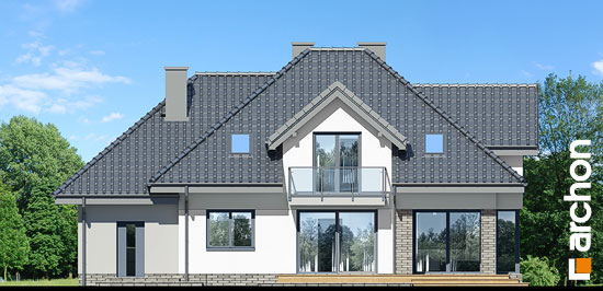 Проєкт будинку Будинок в сливах (Г) - З мансардним поверхом дома в Україні