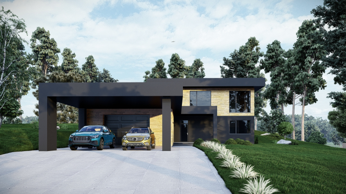 Проєкт будинку DBT 556 - Двоповерхові дома в Україні