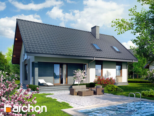 Проект дома Дом в спатифиллуме вер.2 - 2 С мансардным этажом дома в Украине