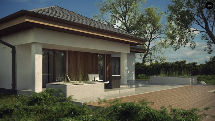 Проект дома U289 - 7 Одноэтажные дома в Украине