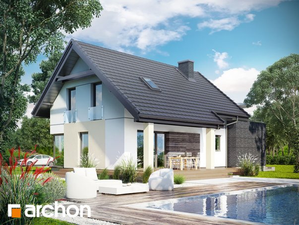 Проект дома Дом в цитринках - 2 С мансардным этажом дома в Украине