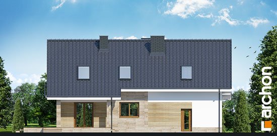 Проєкт будинку Будинок в айдаредах (Г2) вер.2 - З мансардним поверхом дома в Україні