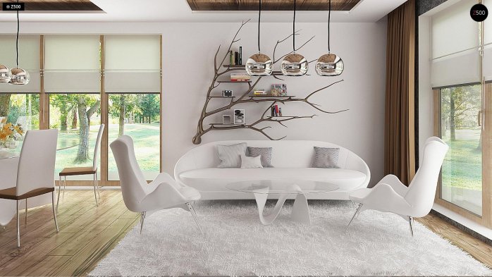 Проєкт будинку U67 - З мансардним поверхом дома в Україні