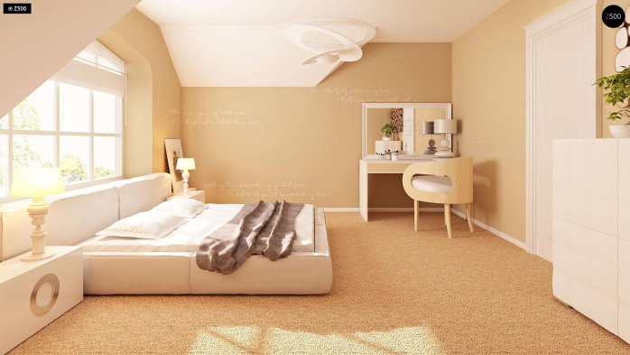 Проект дома U18 k - 13 С мансардным этажом дома в Украине