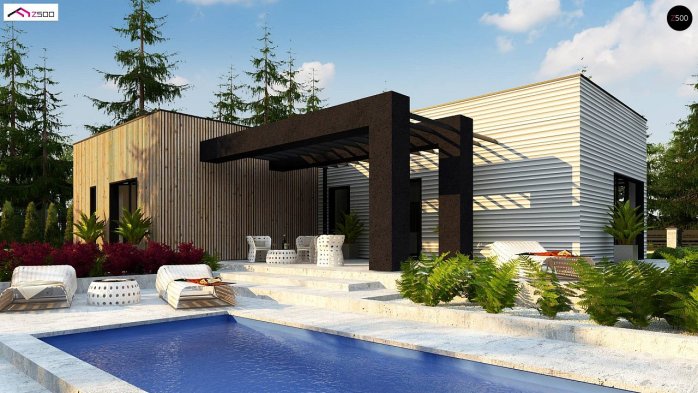 Проєкт будинку Ux161 - Одноповерхові дома в Україні