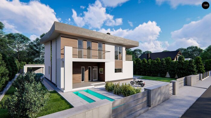 Проєкт будинку Uu22 - Двоповерхові дома в Україні