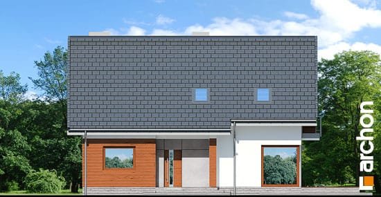 Проєкт будинку Будинок в яблонках 7 - З мансардним поверхом дома в Україні