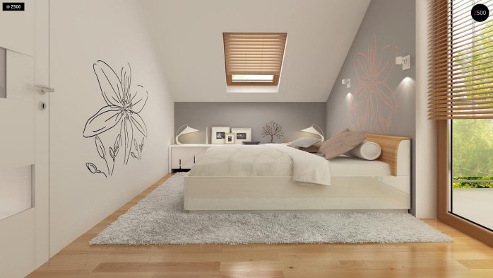 Проєкт будинку U264 - З мансардним поверхом дома в Україні