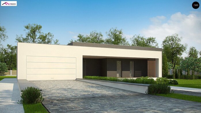 Проєкт будинку Ux72 - Одноповерхові дома в Україні