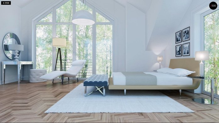 Проект дома U226 - 14 С мансардным этажом дома в Украине