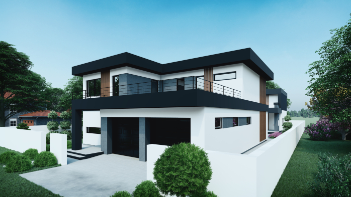 Проєкт будинку DBT 275 - Двоповерхові дома в Україні