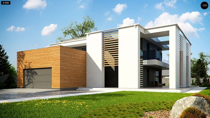 Проект дома Ux75 - 1 Двухэтажные дома в Украине