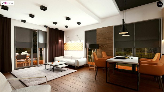 Проект дома U316 p - 10 С мансардным этажом дома в Украине