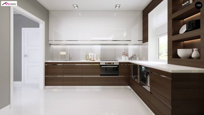 Проєкт будинку U128 - З мансардним поверхом дома в Україні