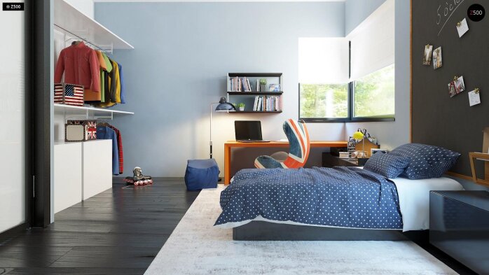 Проект дома Ux63 s - 16 Двухэтажные дома в Украине