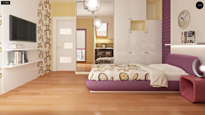 Проект дома Ub4 - 12 С мансардным этажом дома в Украине