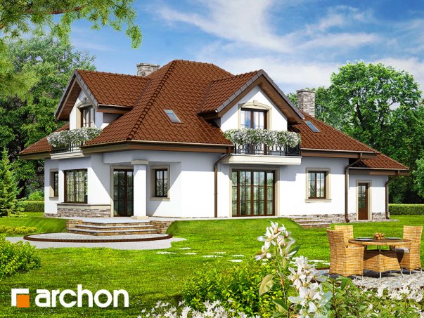 Проект дома Дом в каллах 3 вер.2 - 2 С мансардным этажом дома в Украине