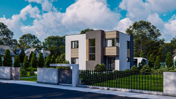 Проєкт будинку Ux59 BG - Двоповерхові дома в Україні