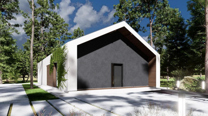 Проект дома U600 27 - 4 Одноэтажные дома в Украине