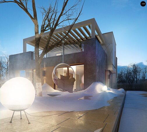 Проект дома Ux45 - 5 Двухэтажные дома в Украине