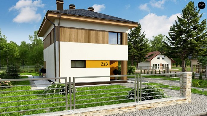 Проєкт будинку Uu3 - Двоповерхові дома в Україні