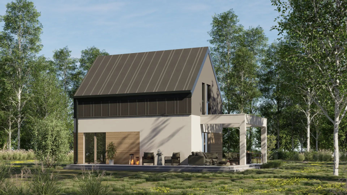 Проект дома U326 - 3 С мансардным этажом дома в Украине