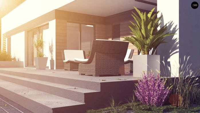 Проєкт будинку Ux117 - Одноповерхові дома в Україні