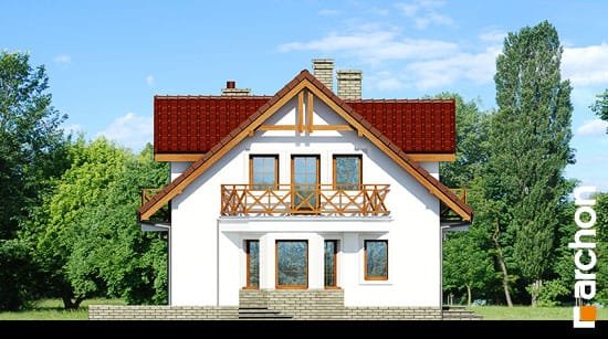 Проект дома Дом в рододендронах 19 - 4 С мансардным этажом дома в Украине