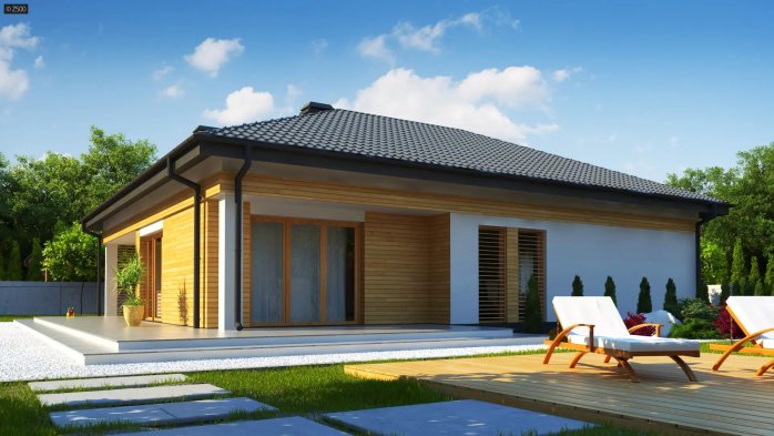 Проєкт будинку U204 GP P - Одноповерхові дома в Україні