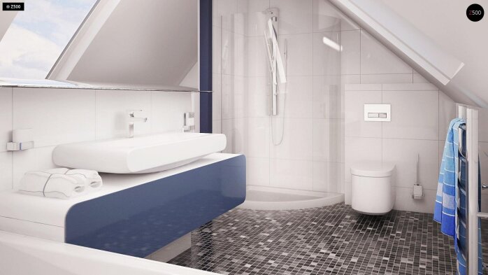 Проєкт будинку U211 S - З мансардним поверхом дома в Україні