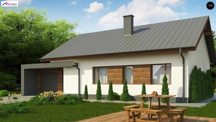 Проект дома U182 GL P HB - 2 Одноэтажные дома в Украине