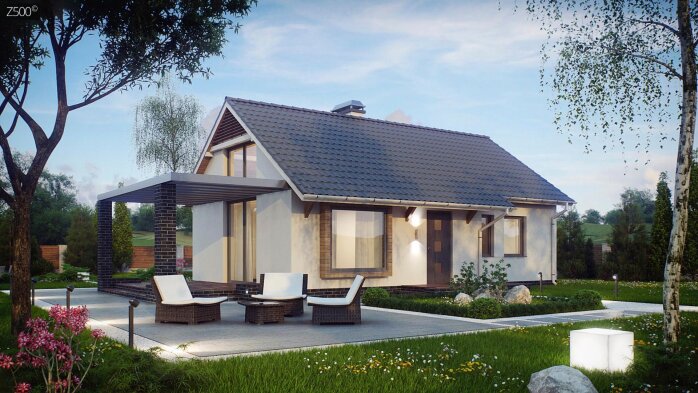 Проект дома U139 v2 el - 1 Одноэтажные дома в Украине