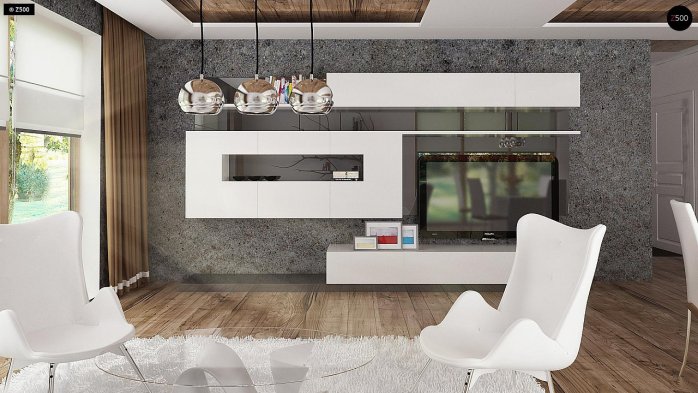 Проєкт будинку U67 - З мансардним поверхом дома в Україні