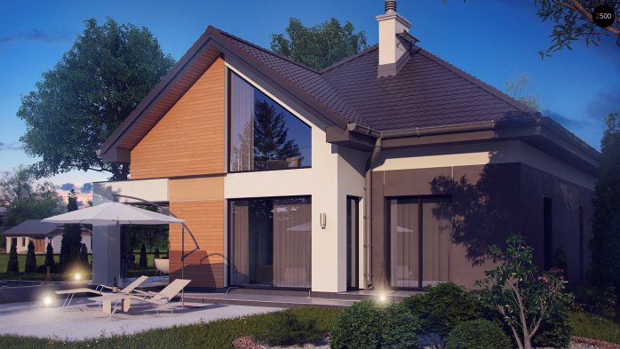 Проект дома U288 - 3 С мансардным этажом дома в Украине