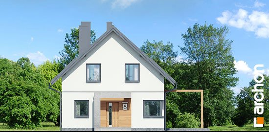 Проєкт будинку Будинок в олеандрах вер.2 - З мансардним поверхом дома в Україні