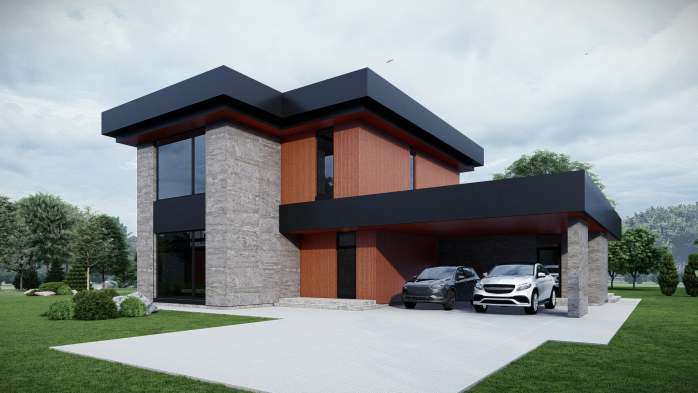 Проєкт будинку DBT 604 - Двоповерхові дома в Україні