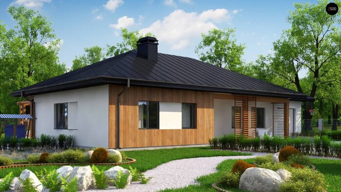 Проект дома U176 GP - 6 Одноэтажные дома в Украине