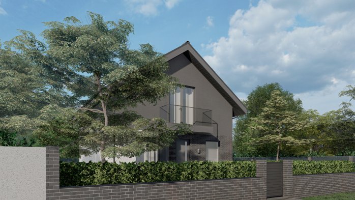 Проект дома Db 15 - 4 С мансардным этажом дома в Украине