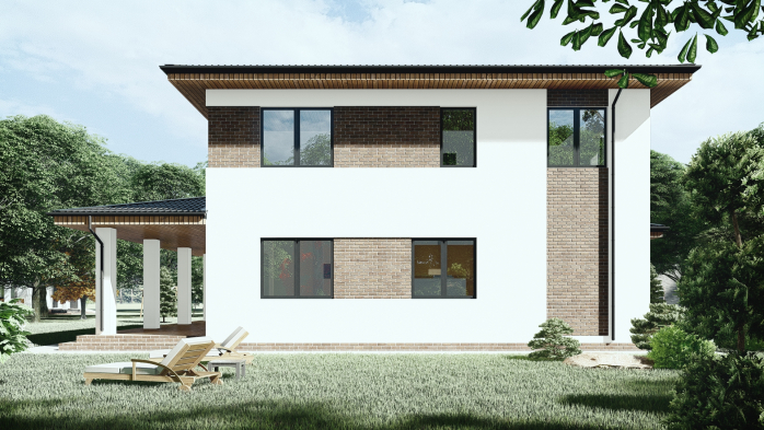 Проєкт будинку DBT 290 - Двоповерхові дома в Україні