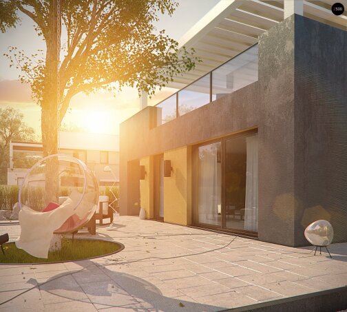 Проект дома Ux45 - 13 Двухэтажные дома в Украине