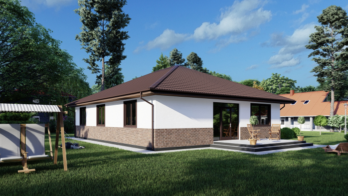 Проект дома DBT 408 - 5 Одноэтажные дома в Украине