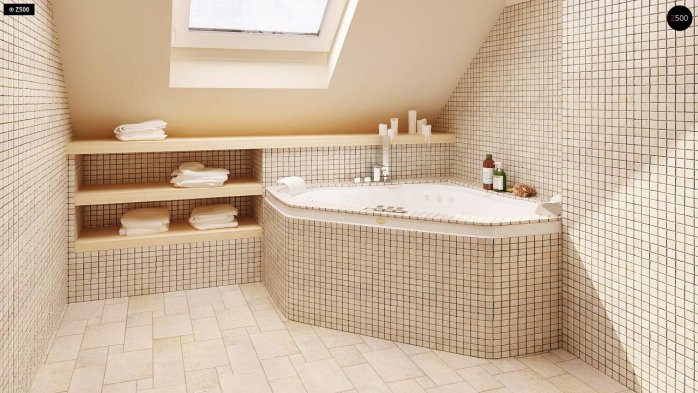 Проєкт будинку U18 - З мансардним поверхом дома в Україні