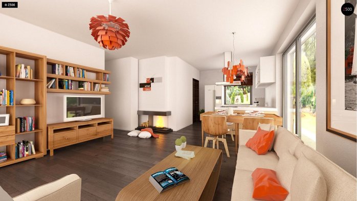 Проект дома U241 - 5 Одноэтажные дома в Украине