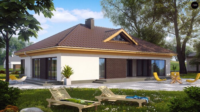 Проєкт будинку U144 - Одноповерхові дома в Україні