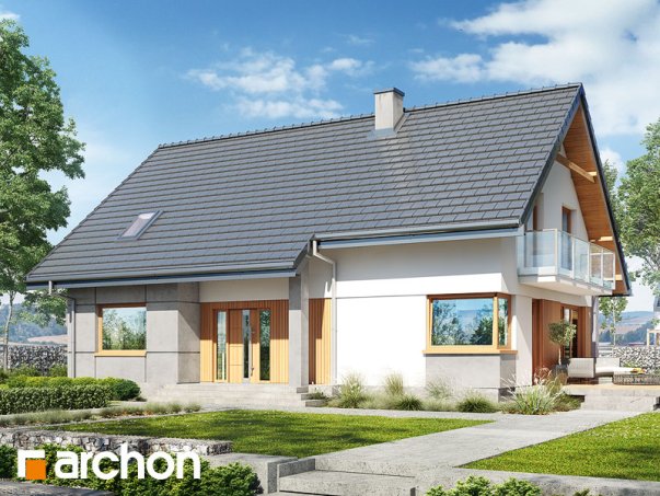 Проект дома Дом в аурорах 5 - 1 С мансардным этажом дома в Украине