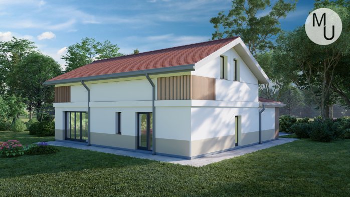 Проект дома DBMU Лейнфилд - 3 Двухэтажные дома в Украине