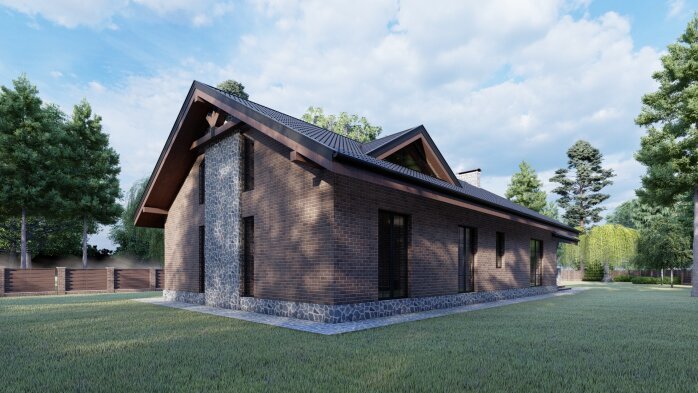 Проект дома DBT 177 - 2 Одноэтажные дома в Украине