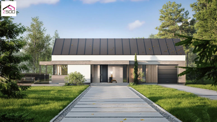 Проєкт будинку U583 - Одноповерхові дома в Україні