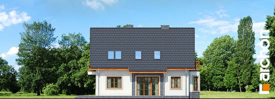 Проект дома Дом под фисташковым деревом 2(Б) вер.2 - 5 С мансардным этажом дома в Украине