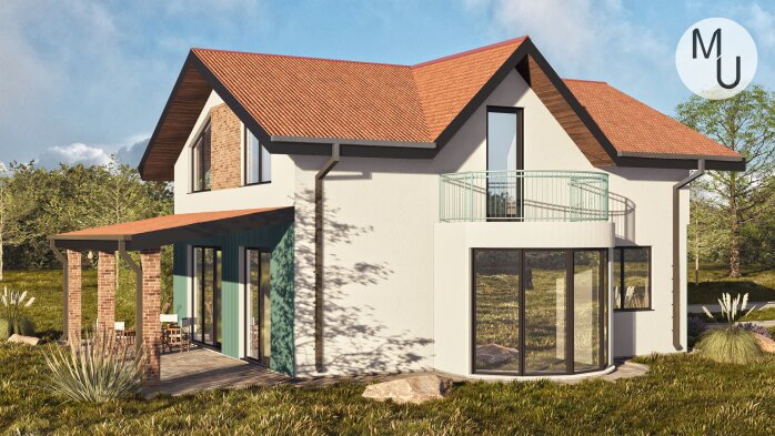 Проєкт будинку DBMU Труа - Двоповерхові дома в Україні